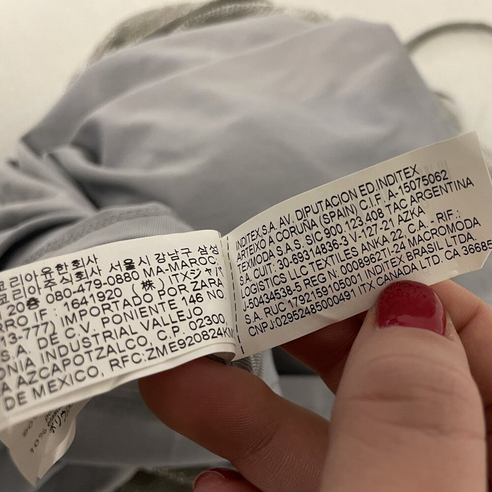 Zara Womens Metallic Thread Midi Dress Medium Silver Straight Neck 1131/821 NWT - Picture 9 of 16